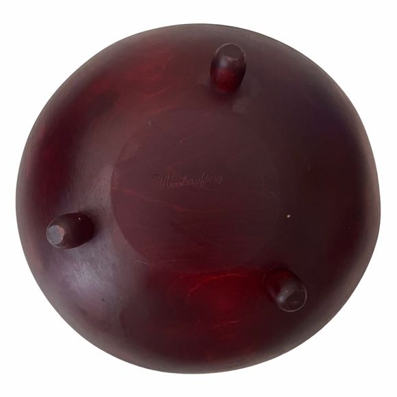 Vintage 7 Piece Set Woodcraftery Bowls Pennsylvania Dutch Design Handpainted - Picture 3 of 6